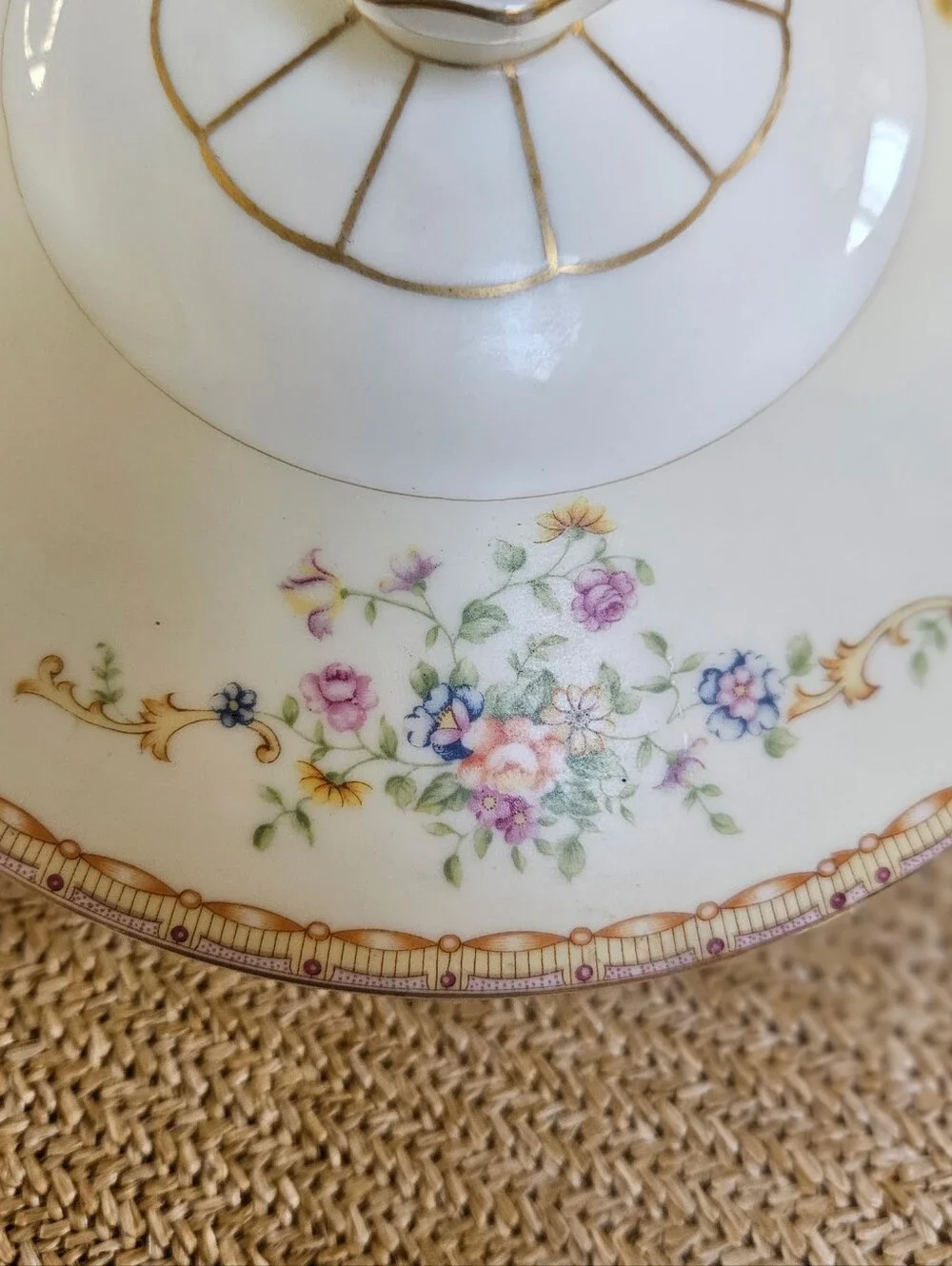Vintage Mico Ware Covered Serving Bowl